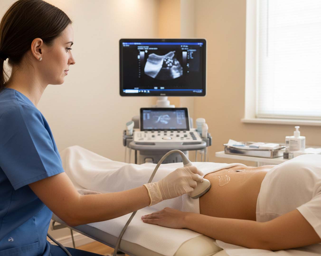 Women's health ultrasound consultation in Ipswich
